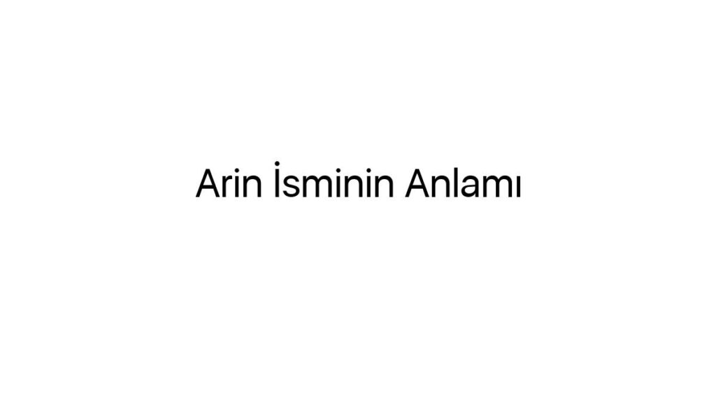 arin-isminin-anlami-64991