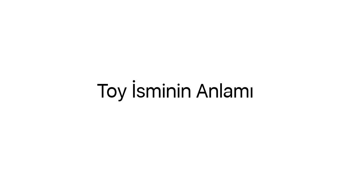 toy-isminin-anlami-72773